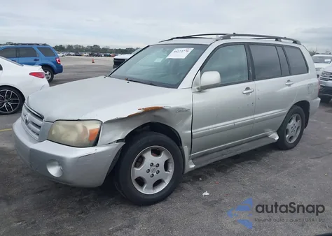 2004 Toyota Highlander V6 из США, поврежденный, VIN JTEDP21A04000369